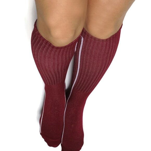 Victoria's Secret PINK Below The Knee Maroon Red NWOT One Size Rare - Picture 3 of 6